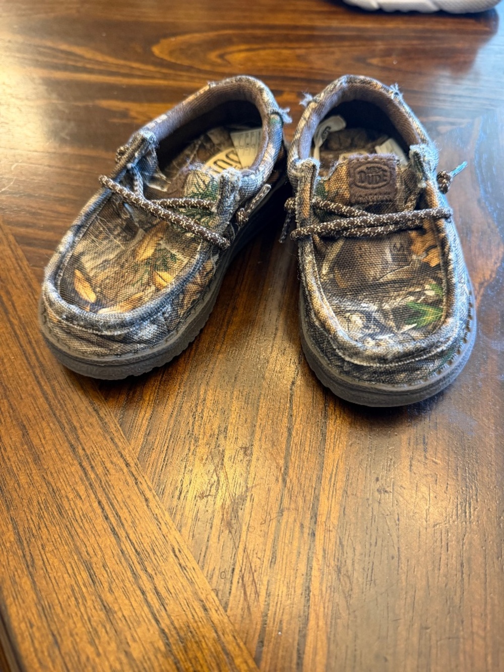 Toddler camo Hey Dude